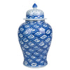 Legend of Asia Giftware Legend of Asia Blue Sea Wave Temple Jar Large