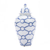 Legend of Asia Giftware Legend of Asia Blue & White Crossing Circles Heaven Jar