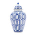 Legend of Asia Giftware Legend of Asia Blue & White Crossing Dimaond Heaven Jar