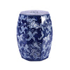 Legend of Asia Giftware Legend of Asia Blue & White Octagonal Butterfly Garden Stool