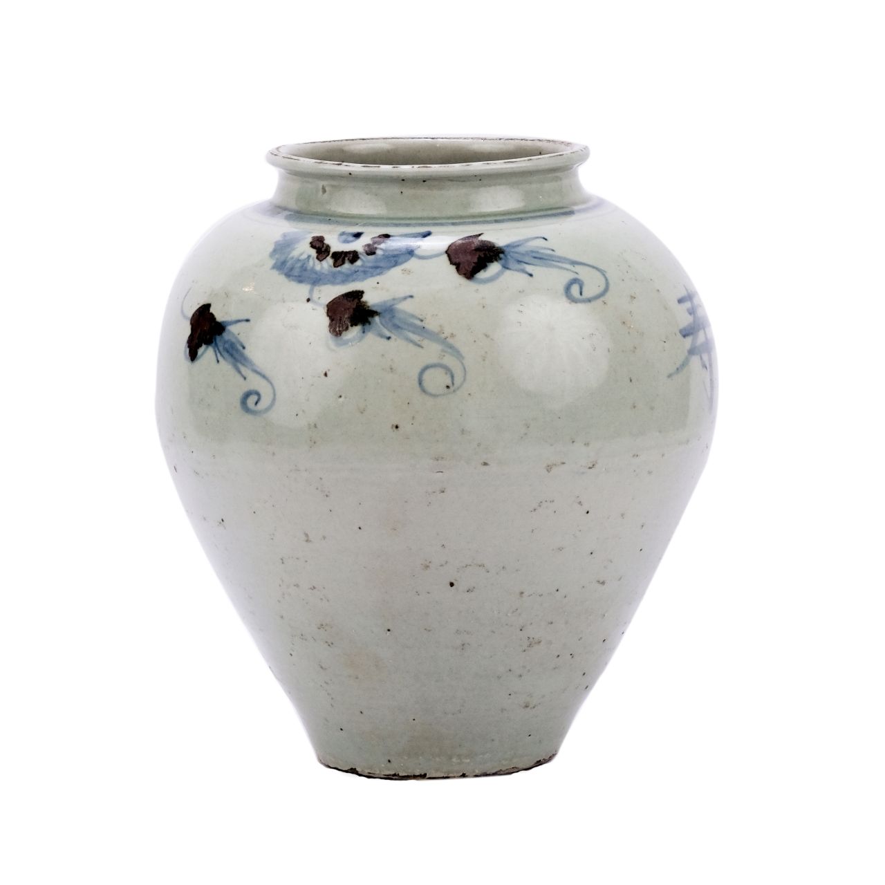 Legend of Asia Giftware Legend of Asia Blue & White Silla Longevity Wide Top Jar