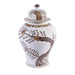 Legend of Asia Giftware Legend of Asia Brown Hong Wu Temple Jar Plum Blossom Motif