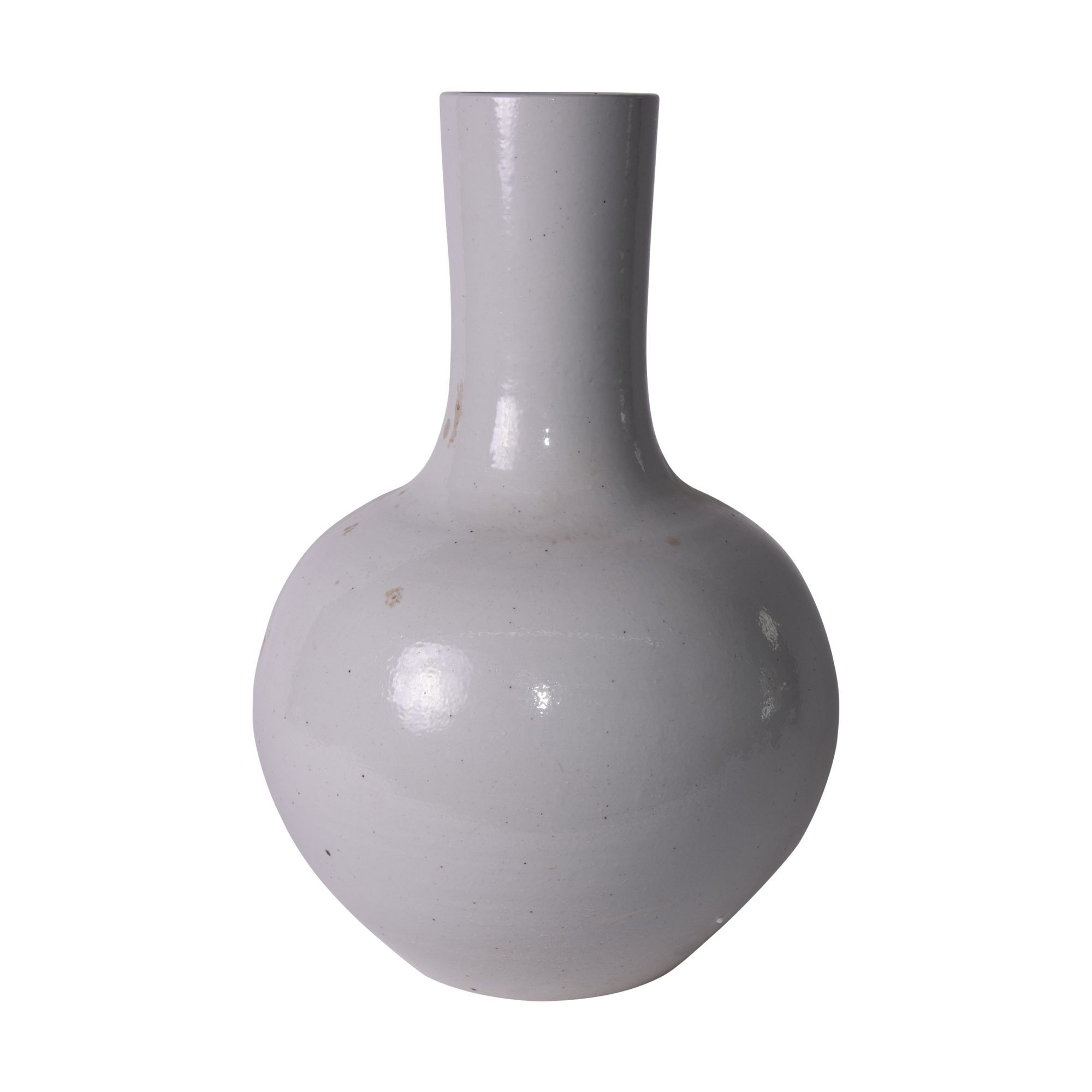 Legend of Asia Giftware Legend of Asia Busan White Globular Vase Small