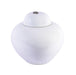 Legend of Asia Giftware Legend of Asia Busan White Lidded Jar Bronze Ring Short