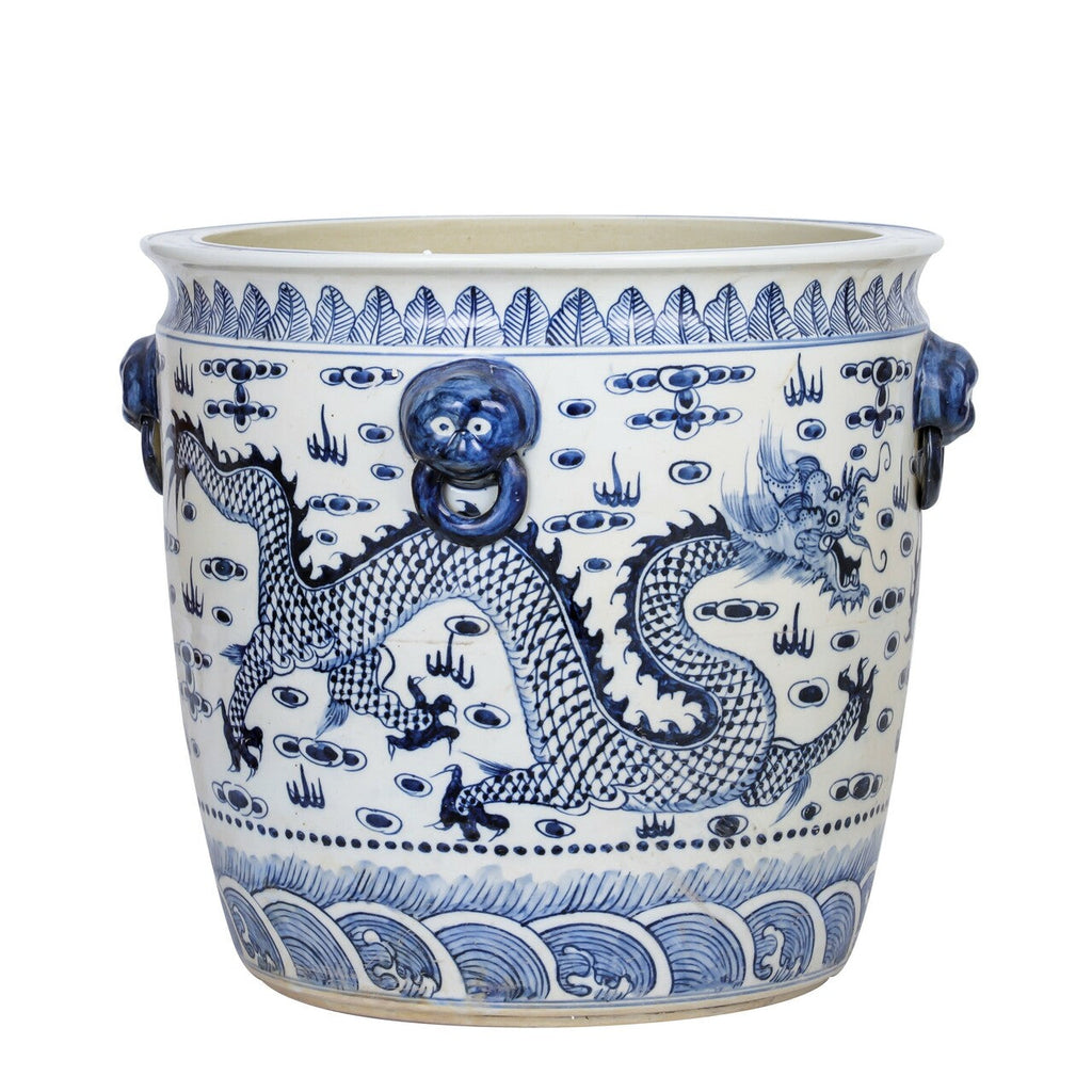 Legend of Asia BW Porcelain Dragon Planter – Unique Design — ShopTheAddison