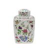Legend of Asia Giftware Legend of Asia Chinoisery Floral Cylinder Tea Jar Multi-Colored