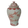 Legend of Asia Giftware Legend of Asia Coral Red Plum Tree Temple Jar