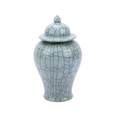 Legend of Asia Giftware Legend of Asia Crackle Celadon Temple Jar - S