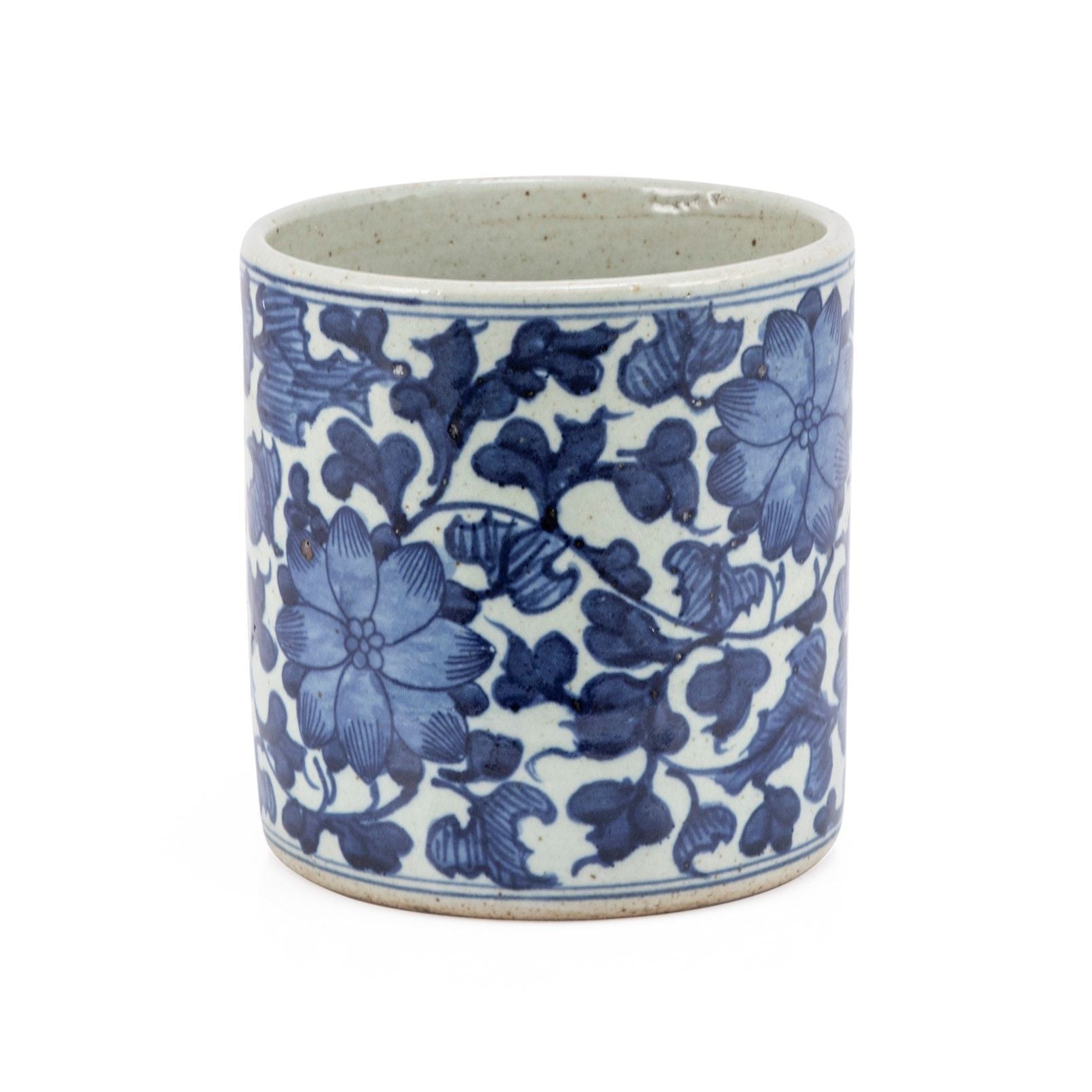 Legend of Asia Giftware Legend of Asia Dynasty Orchid Pot Twisted Peony Motif