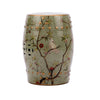 Legend of Asia Giftware Legend of Asia Famille Rose Green Stool Parrot Floral Motif