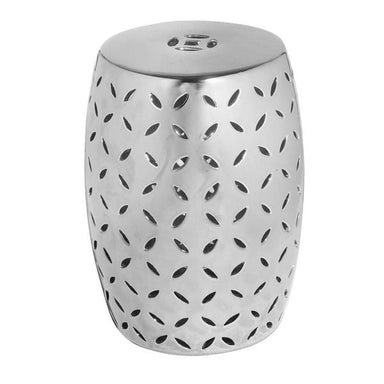 Legend of Asia Giftware Legend of Asia Garden Stool Coin Carving - Silver