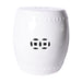 Legend of Asia Giftware Legend of Asia Garden Stool Extra Large - White