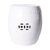 Legend of Asia Giftware Legend of Asia Garden Stool Extra Large - White