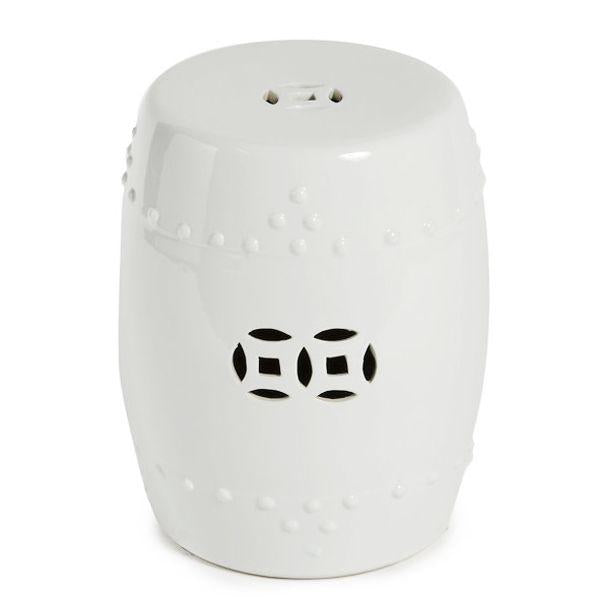 Legend of Asia Giftware Legend of Asia Garden Stool - White