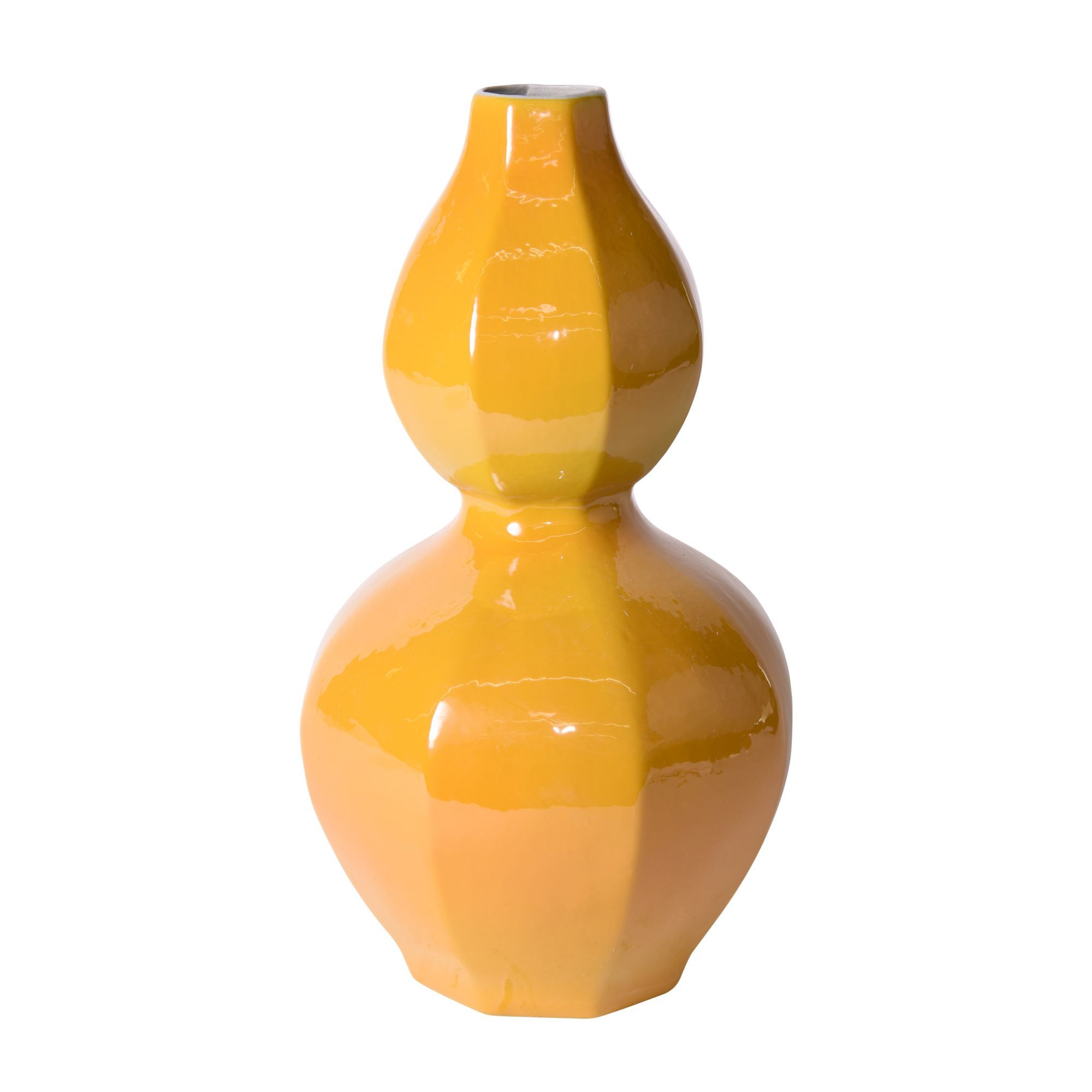Legend of Asia Giftware Legend of Asia Hex Gourd Vase - Imperial Yellow