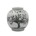 Legend of Asia Giftware Legend of Asia Indigo Flower Open Top Porcelain Jar