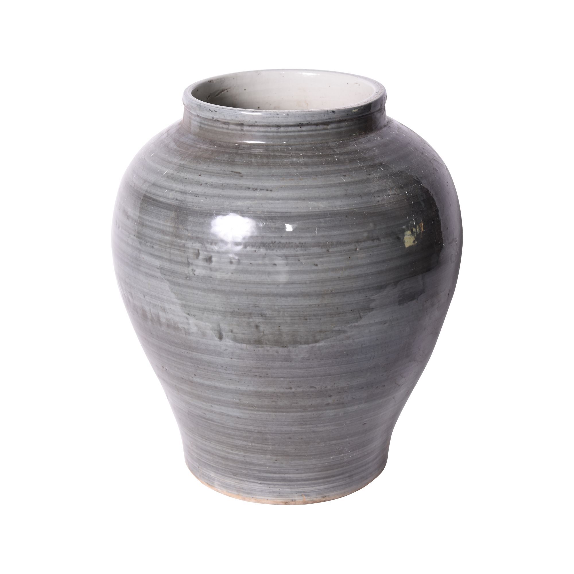 Legend of Asia Giftware Legend of Asia Iron Gray Open Top Jar Small