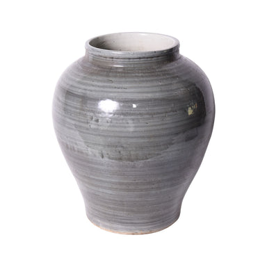 Legend of Asia Giftware Legend of Asia Iron Gray Open Top Jar Small