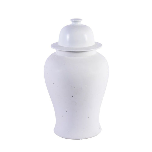 Legend of Asia Giftware Legend of Asia Matte White Temple Jar
