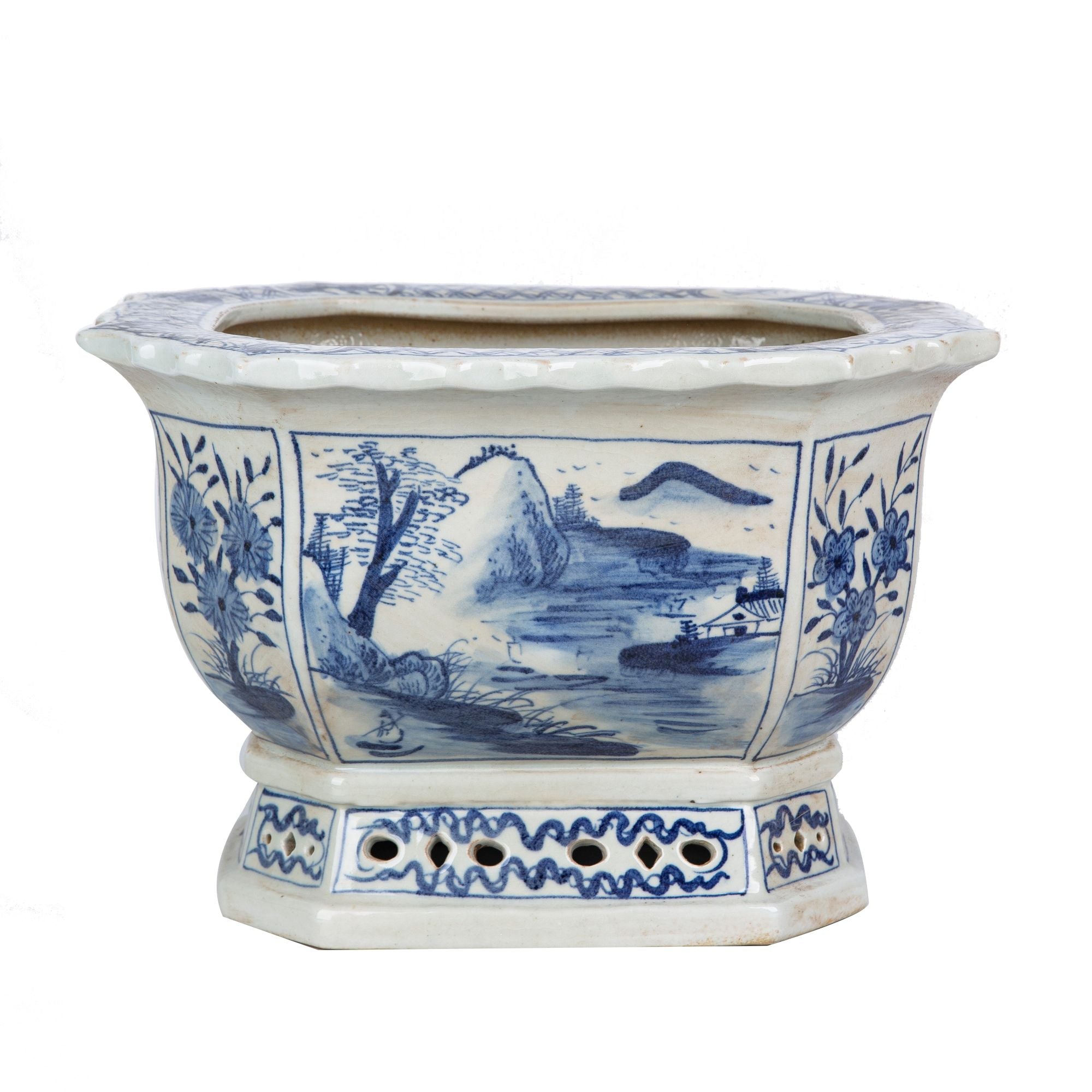 chinese pot planter Legend of Asia Mountain Village Foot Bath Planter — ShopTheAddison