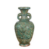 Legend of Asia Giftware Legend of Asia Speckled Green Warrior Vase Elephant Ear Handle