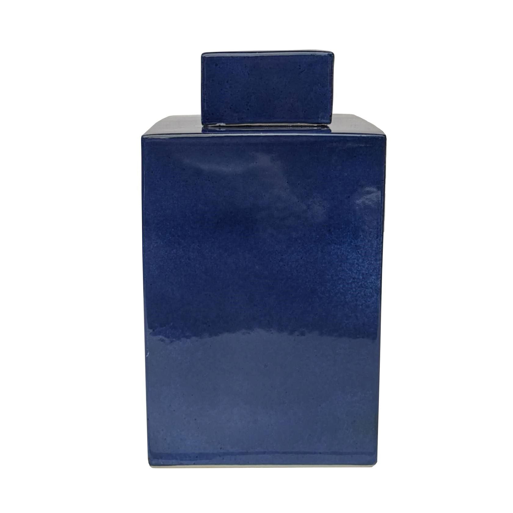 Legend of Asia Giftware Legend of Asia Square Tea Jar Tall - Navy Blue