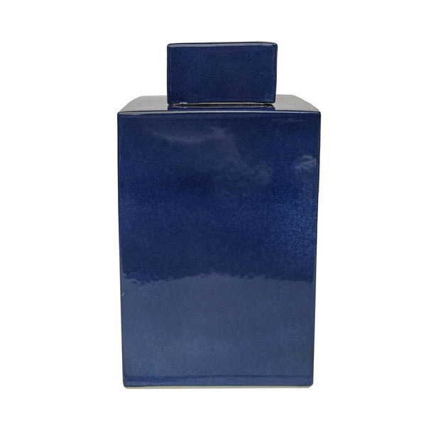 Legend of Asia Giftware Legend of Asia Square Tea Jar Tall - Navy Blue
