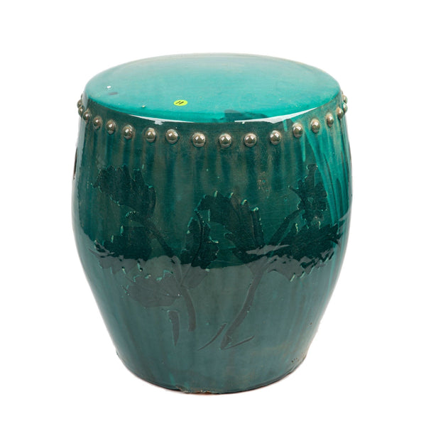 Legend of Asia Giftware Legend of Asia Vintage Green Large Stool Drum Nail