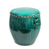 Legend of Asia Giftware Legend of Asia Vintage Green Large Stool Drum Nail