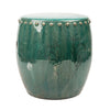 Legend of Asia Giftware Legend of Asia Vintage Green Large Stool Drum Nail