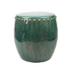 Legend of Asia Giftware Legend of Asia Vintage Green Large Stool Drum Nail