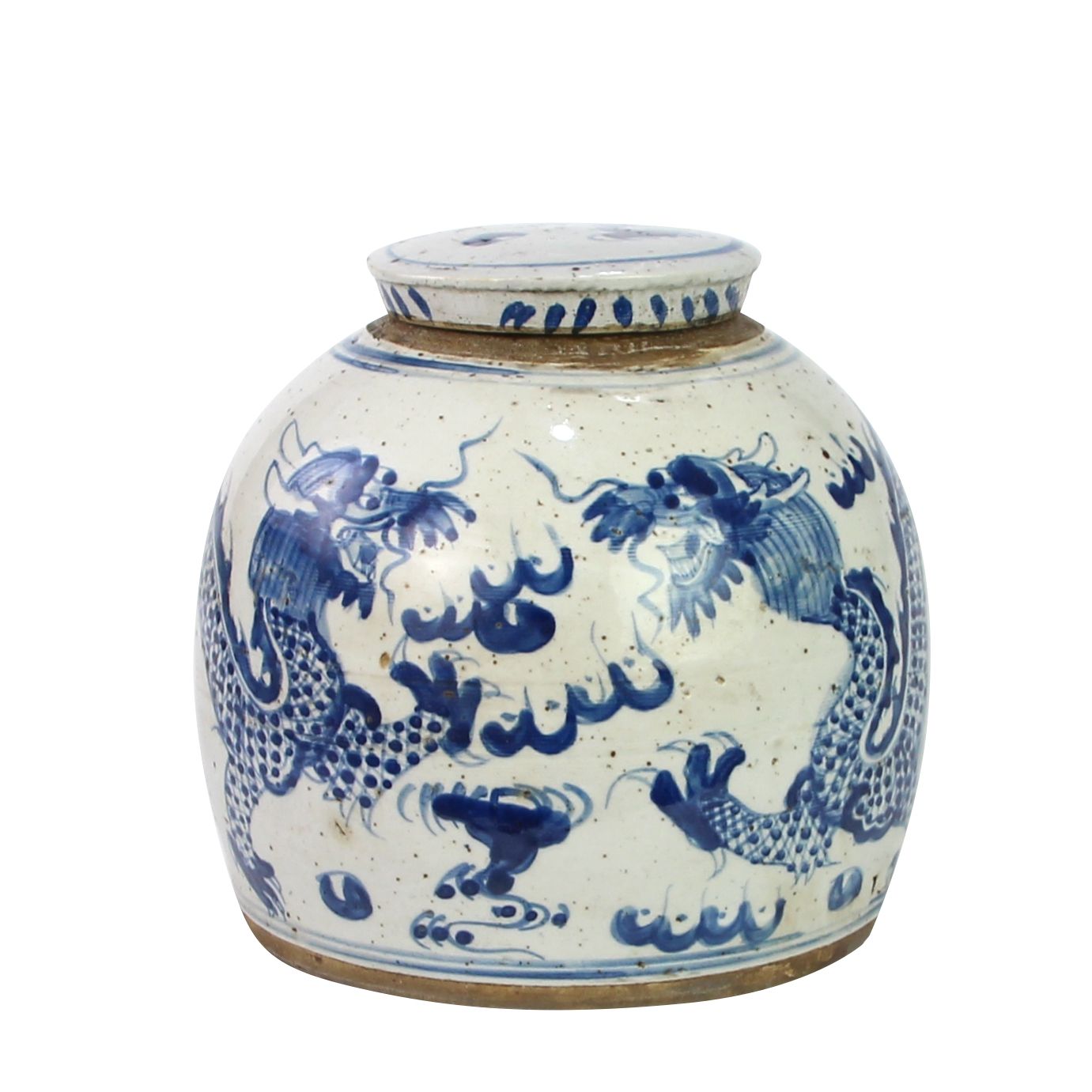 Legend of Asia Giftware Legend of Asia Vintage Ming Jar Dragon Motif - Large