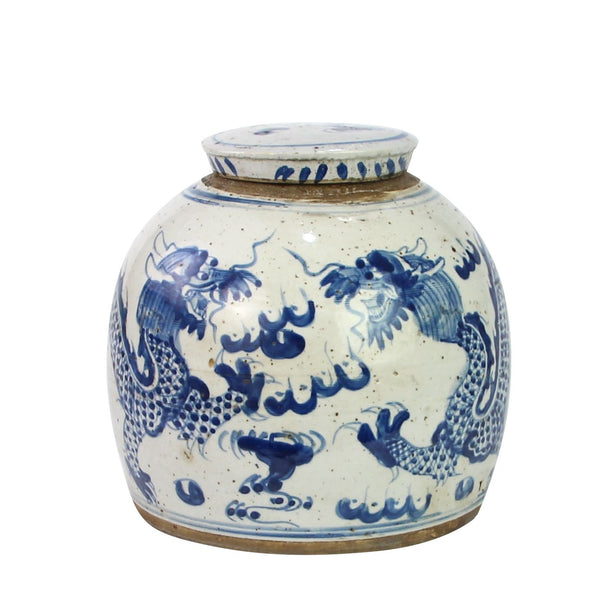 Legend of Asia Giftware Legend of Asia Vintage Ming Jar Dragon Motif - Large