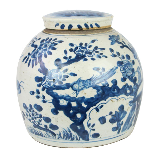 Legend of Asia Giftware Legend of Asia Vintage Ming Jar Plum Lily Pad Motif - Large