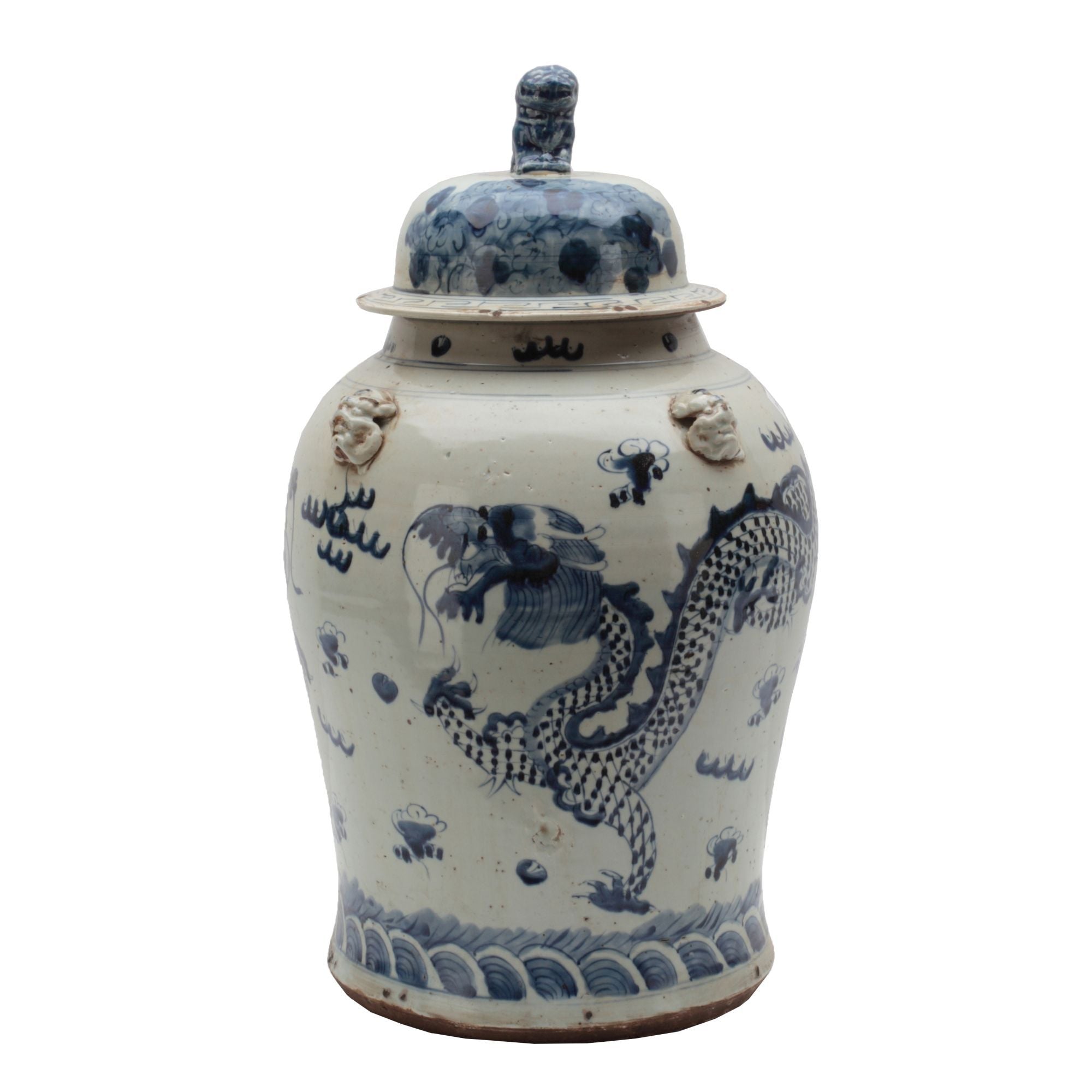Legend of Asia Giftware Legend of Asia Vintage Temple Jar Dragon Motif - Small