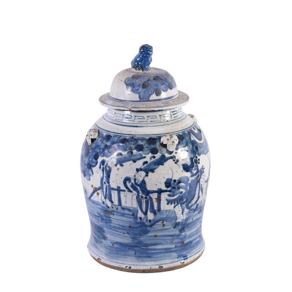 Legend of Asia Giftware Legend of Asia Vintage Temple Jar Enchanted Children Motif - Small