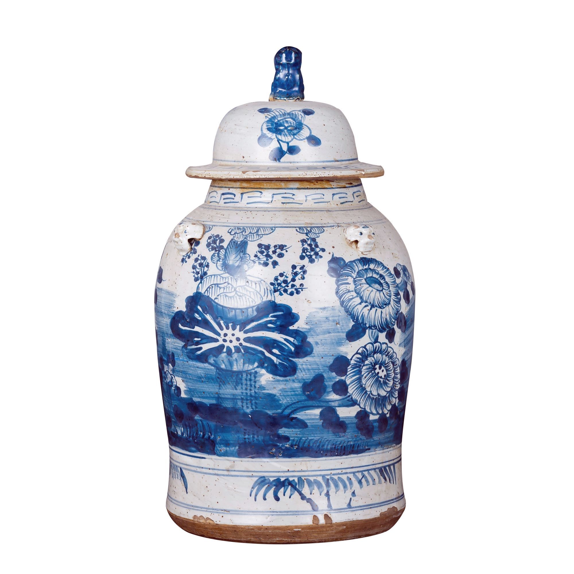 Legend of Asia Giftware Legend of Asia Vintage Temple Jar Four Season Plants - Small