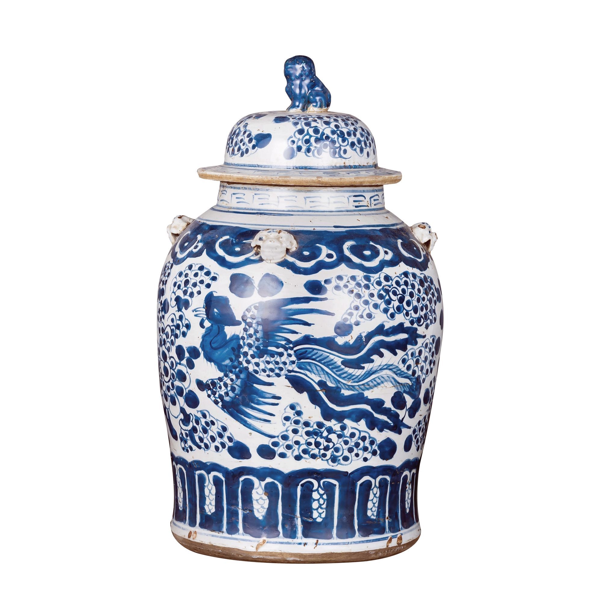 Legend of Asia Giftware Legend of Asia Vintage Temple Jar Phoenix Motif - Small