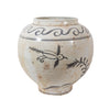 Legend of Asia Giftware Legend of Asia Vintage White Crackle Flying Bird Jar
