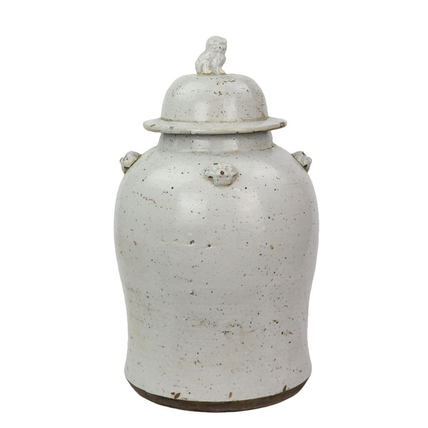 Legend of Asia Giftware Legend of Asia Vintage White Temple Jar - Large
