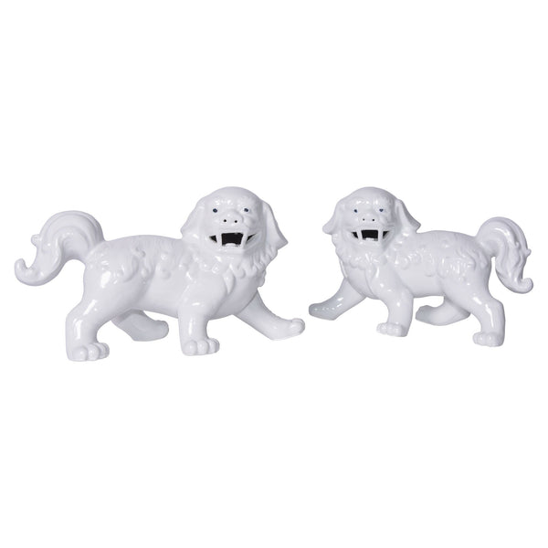 Legend of Asia Giftware Legend of Asia Walking Foo Dog Pair White
