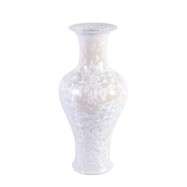 Legend of Asia Giftware Legend of Asia White Crystal Shell Fishtail Vase Medium