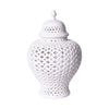 Legend of Asia Giftware Legend of Asia White Lattice Ginger Jar With Lid - M