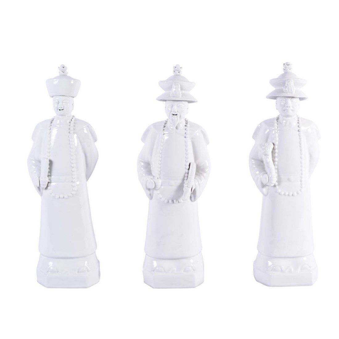 Legend of Asia Giftware Legend of Asia White Qing Emperors of 3 Generations Large