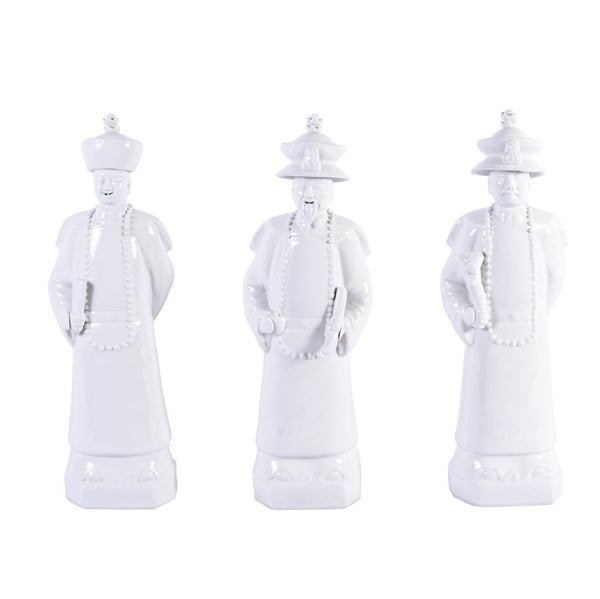 Legend of Asia Giftware Legend of Asia White Qing Emperors of 3 Generations Large