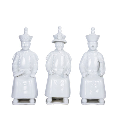 Legend of Asia Giftware Legend of Asia White Sitting Qing Emperors of 3 Generations - Set