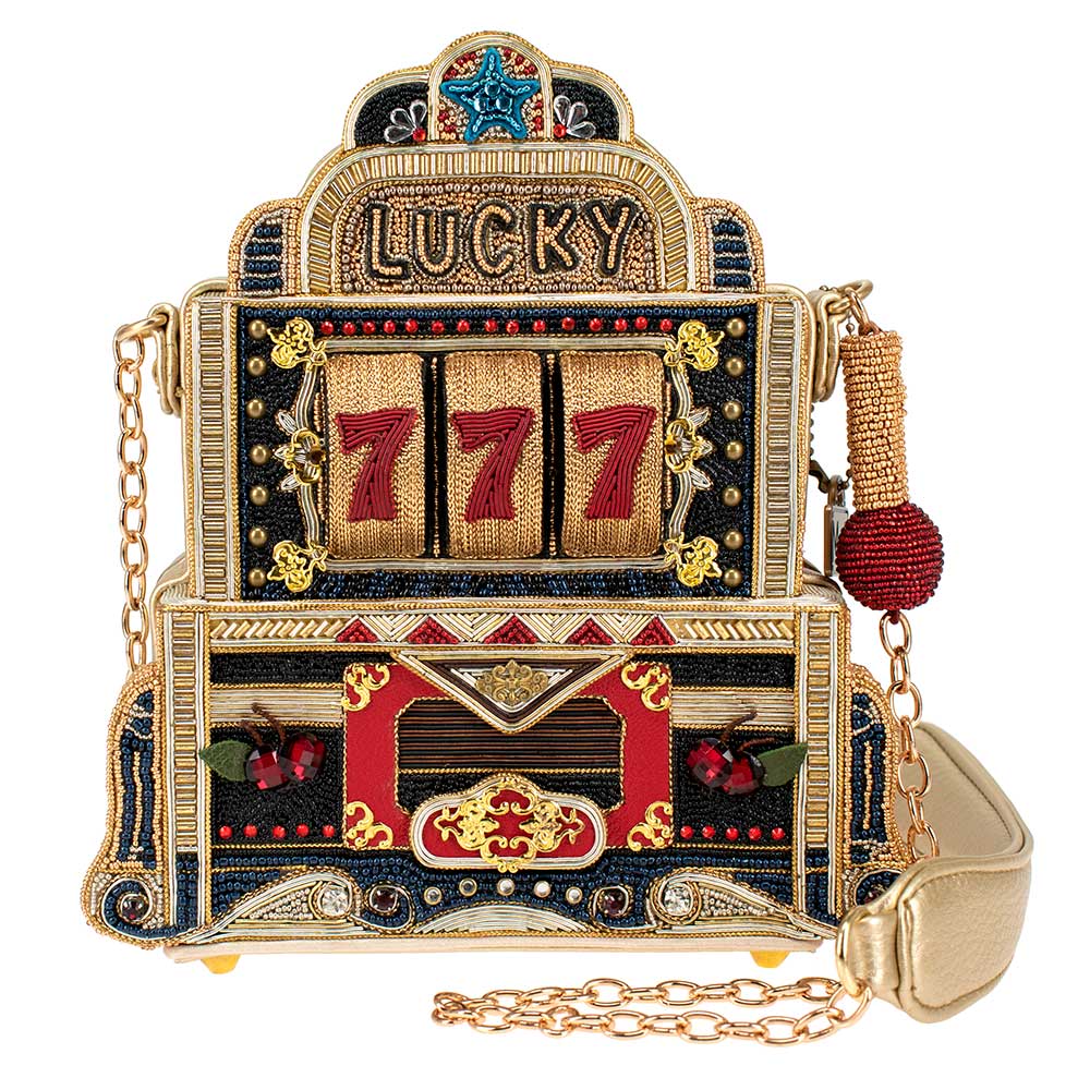 Mary Frances Lucky 7 Embellished Slot Machine Handbag