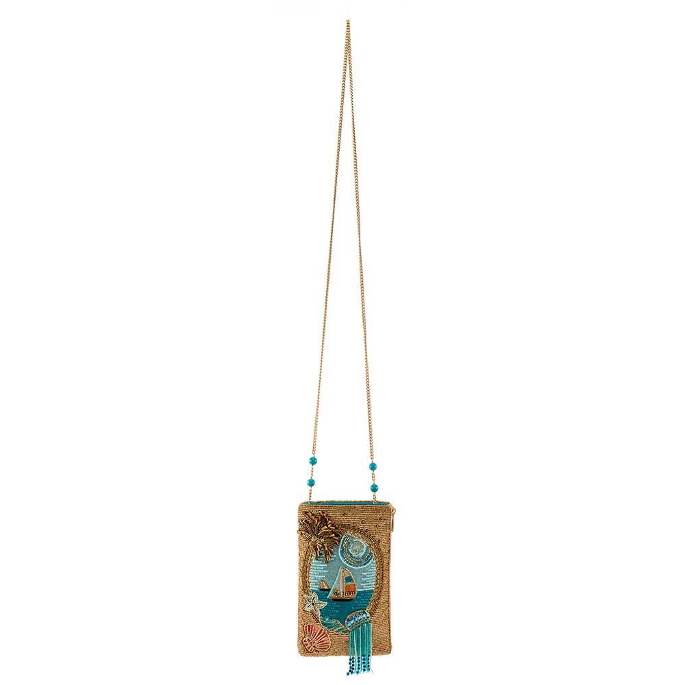 Mary Frances Handbags Mary Frances Sail Away Beaded Crossbody Phone Bag