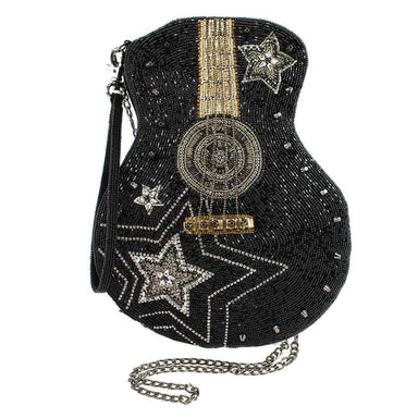 Mary Frances Handbags Mary Frances Superstar Beaded Crossbody Guitar Handbag