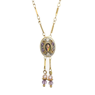 Michal Golan Jewelry Michal Golan Amethyst Oval Dangling Necklace